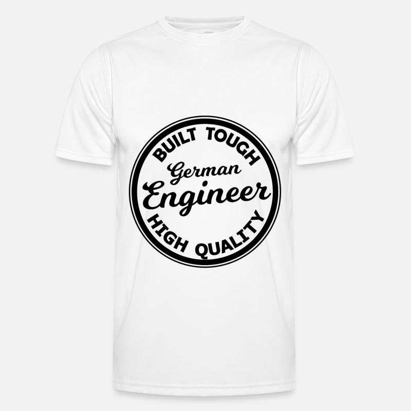 The German Engineer - Men's Functional T-Shirt - white
