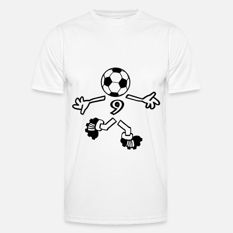 Die Nummer 9 Männer Funktions-T-Shirt