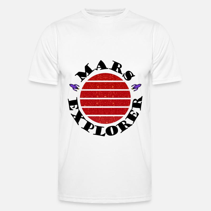Die Entdecker des Mars - Männer Funktions-T-Shirt - Weiß