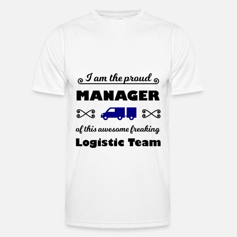 Der beste Logistik Chef Männer Funktions-T-Shirt