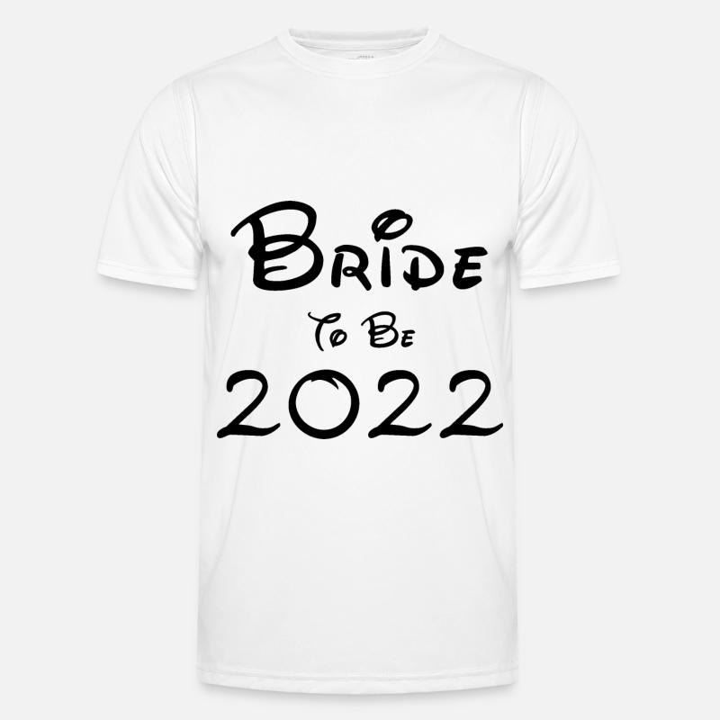 Braut wird 2022 Black Font Männer Funktions-T-Shirt