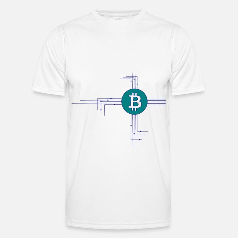 Die Blockchain Drähte Männer Funktions-T-Shirt