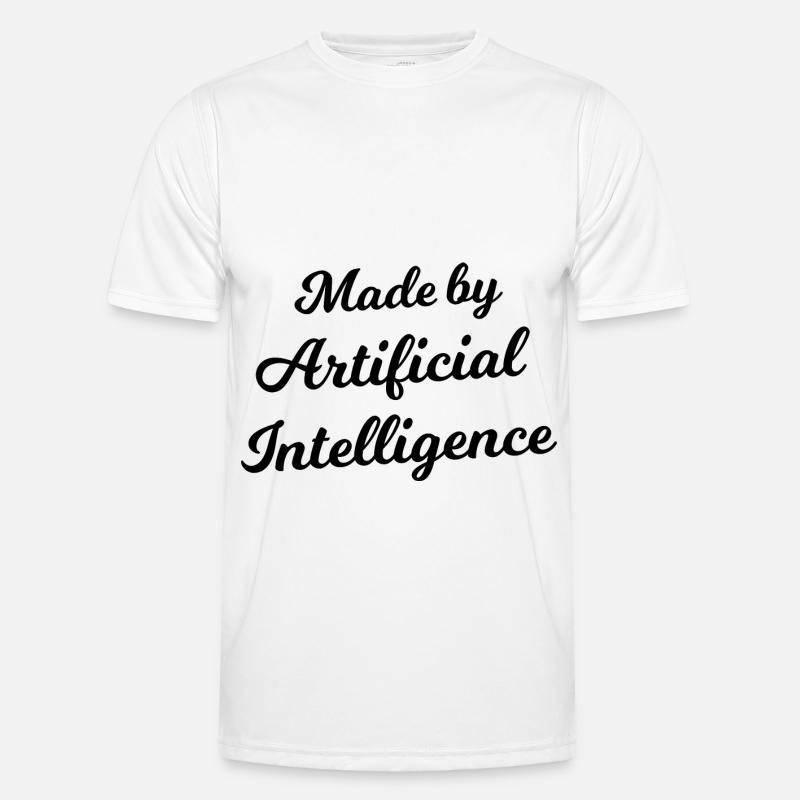 Made by Artificial Inteligence - Men's Functional T-Shirt - white