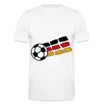 The German Team - Men's Functional T-Shirt - white - Front - AI Model Male 178 dark (178cm)