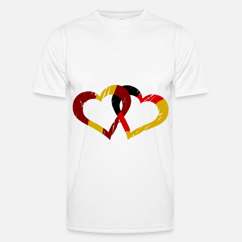 Spanisch deutsche Liebe Männer Funktions-T-Shirt