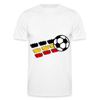 Belgian fans - Men's Functional T-Shirt - white - Front - AI Model Male 178 dark (178cm)