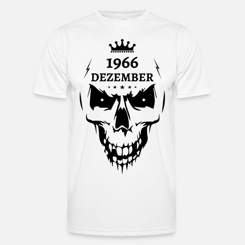 December 1966 Skull - Men's Functional T-Shirt - white