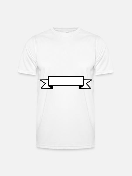 White Ribbon Banner - Men's Functional T-Shirt - white