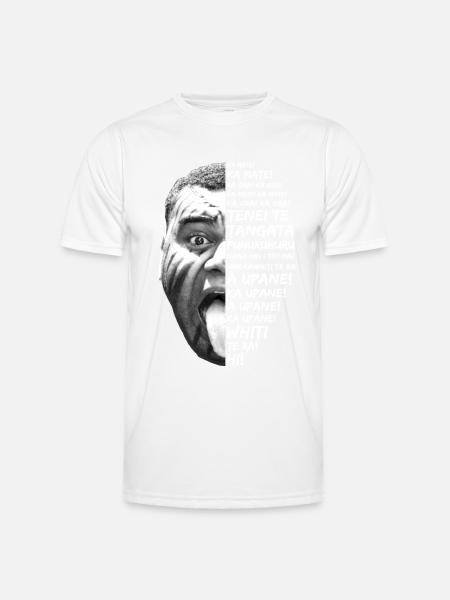 Haka Neuseeland Rugby - Männer Funktions-T-Shirt - Weiß