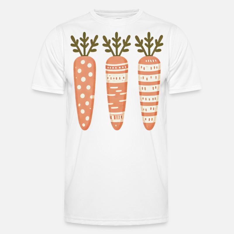 Easter Carrot Pattern Cute Cute - Men's Functional T-Shirt - white