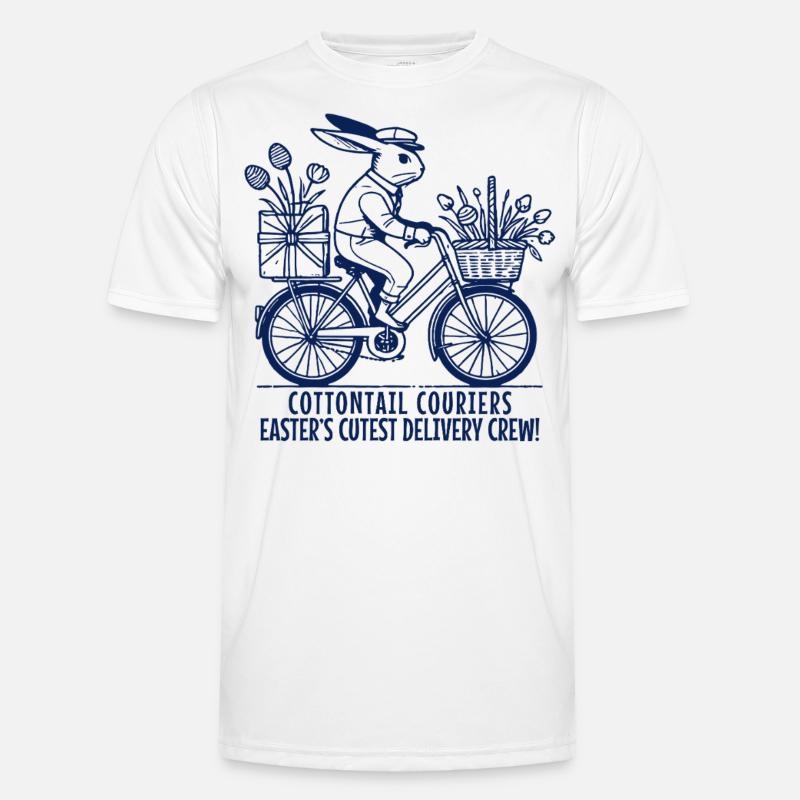 Courrier de Pâques Bunny Retro Delivery Crew T-shirt sport Homme