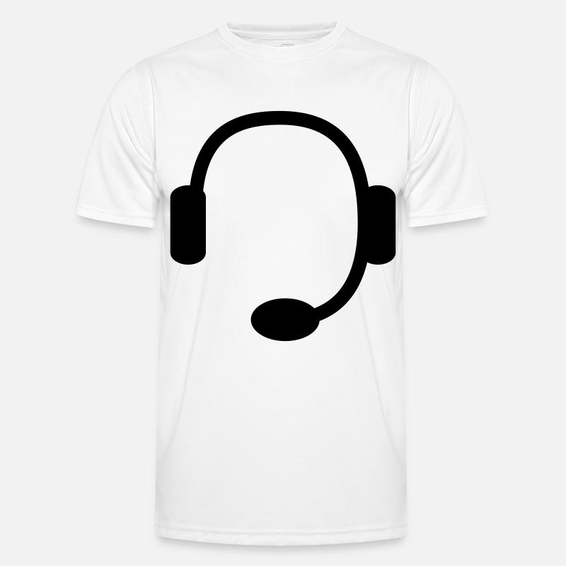 headset - Men's Functional T-Shirt - white