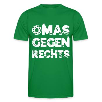 Anti Nazi Spruch - Männer Funktions-T-Shirt - Kelly Green - Vorne - AI Model Male 178 dark (178cm)