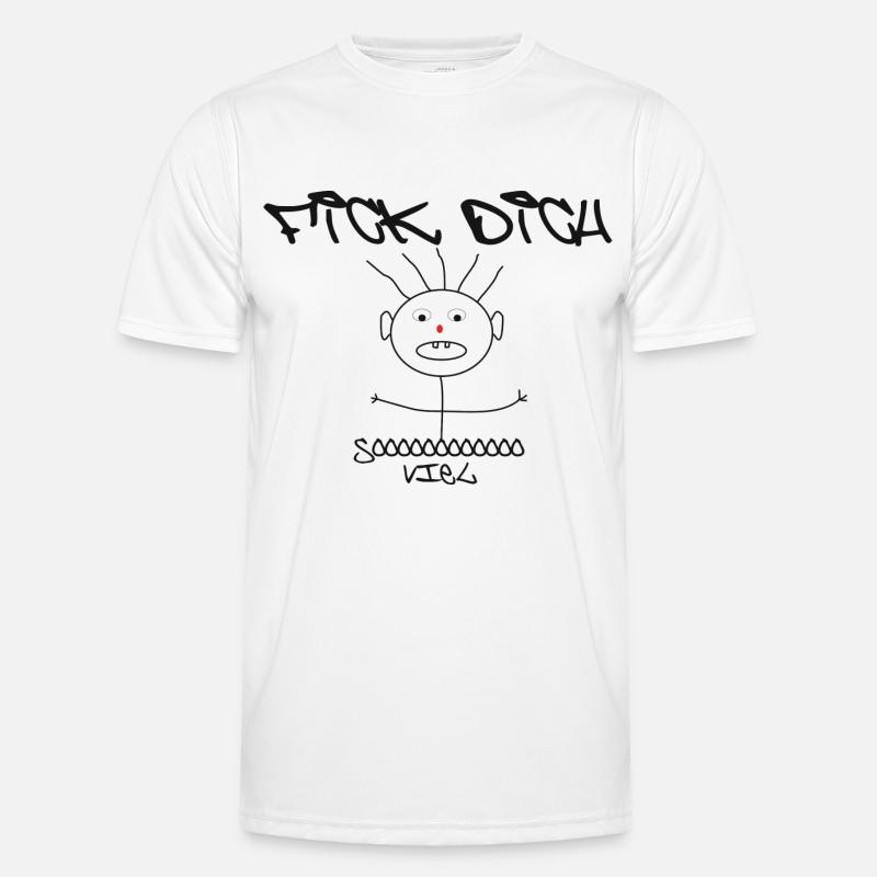 Fick Dich Männer Funktions-T-Shirt