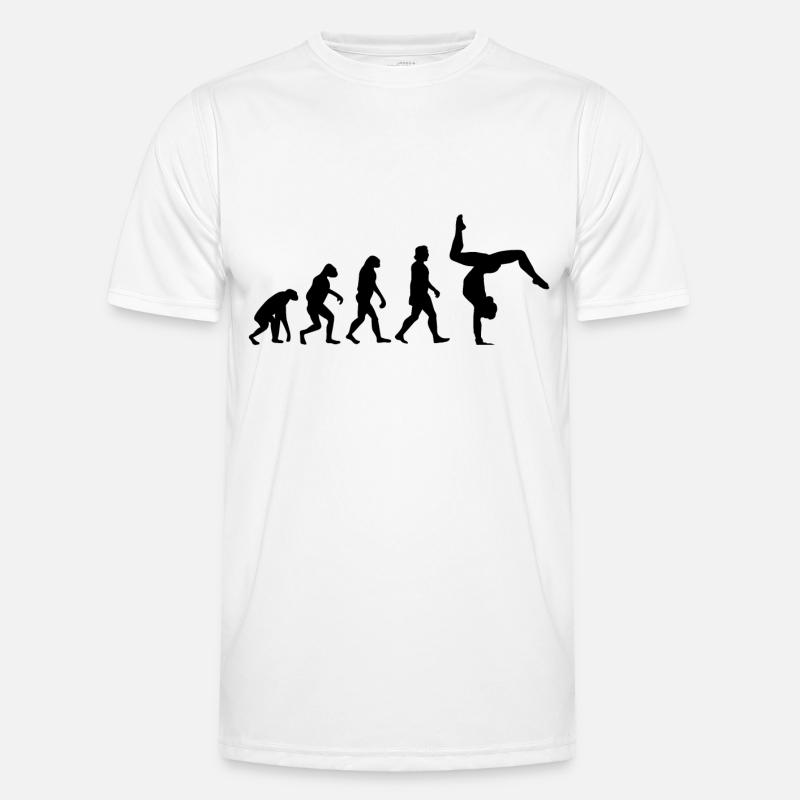 Gymnastics handstand evolution - Men's Functional T-Shirt - white