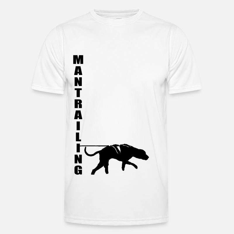 MANTRAILING Black T-shirt sport Homme