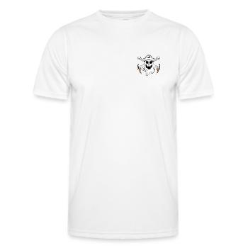Lustig Halloween Piraten Geist T-Shirt Sweatshirt - Männer Funktions-T-Shirt - Weiß - Vorne - AI Model Male 178 dark (178cm)