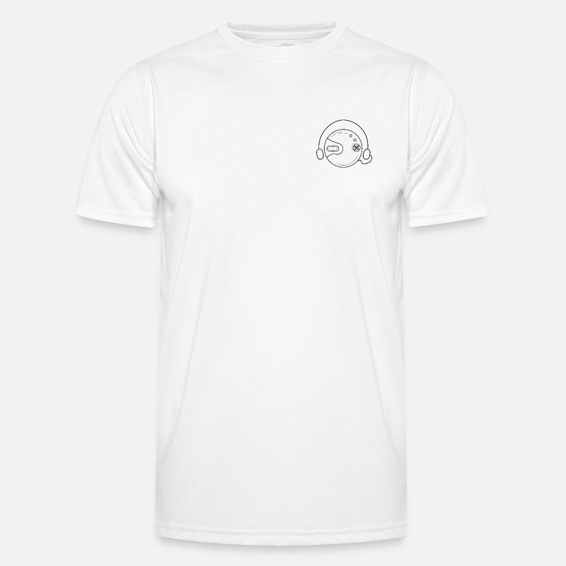 minimalistischer Walkman Männer Funktions-T-Shirt