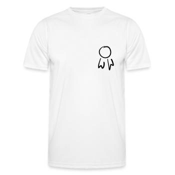 Platz Abzeichen / Orden Vorlage. Gekritzel. - Männer Funktions-T-Shirt - Weiß - Vorne - AI Model Male 178 dark (178cm)
