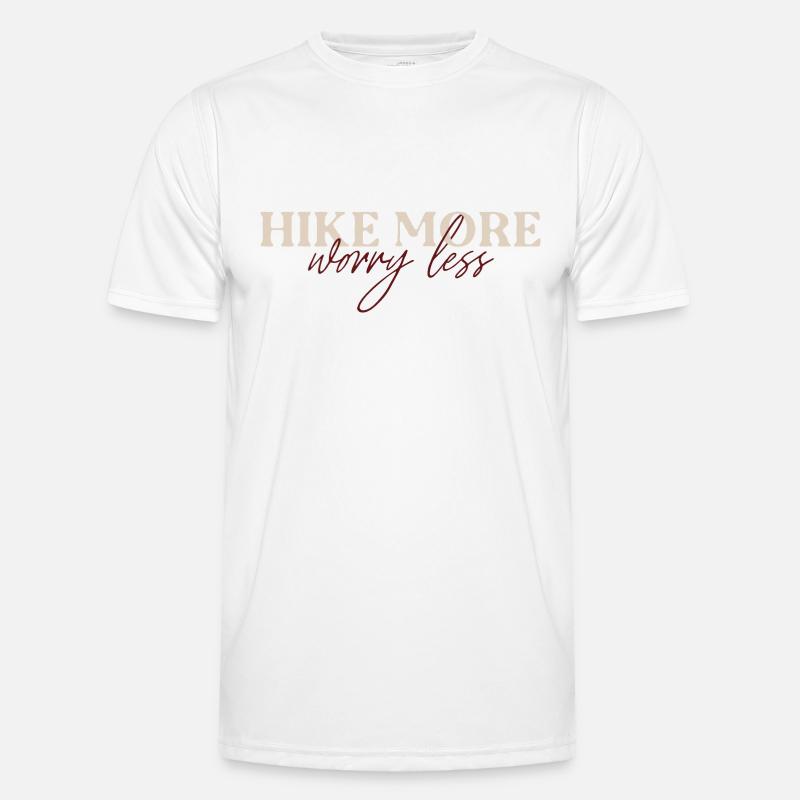 Hike more worry less Männer Funktions-T-Shirt