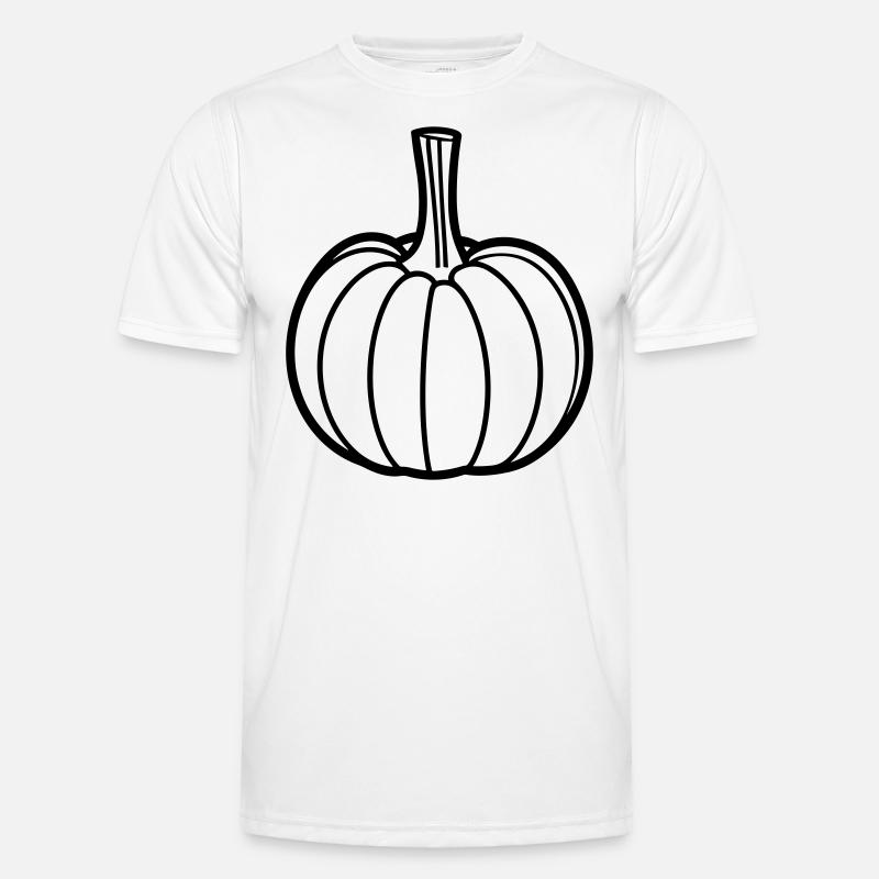 pumpkin - Men's Functional T-Shirt - white