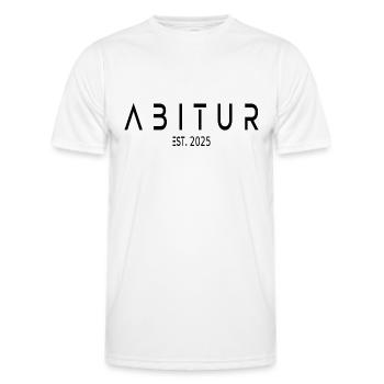 Abitur Est. 2025 - Männer Funktions-T-Shirt - Weiß - Vorne - AI Model Male 178 dark (178cm)