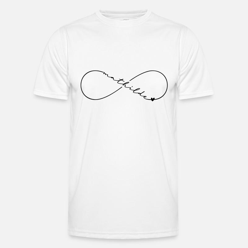 Mathilde Name Infinity Symbol - Men's Functional T-Shirt - white