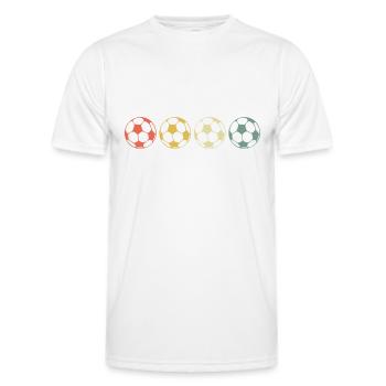 Football de football cadeau sport coup de pied balle boulon - T-shirt sport Homme - blanc - Devant - AI Model Male 178 dark (178cm)