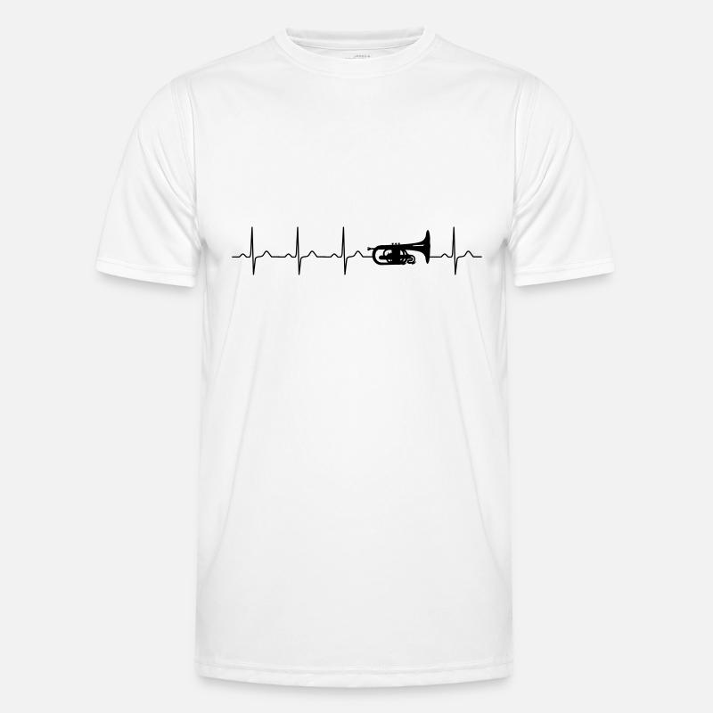 Bande d’instrument à vent de pulsation mellophone T-shirt sport Homme