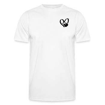Propriétaire d’écureuil - Écureuil mignon Écureuil cœur d’écureuil - T-shirt sport Homme - blanc - Devant - AI Model Male 178 dark (178cm)