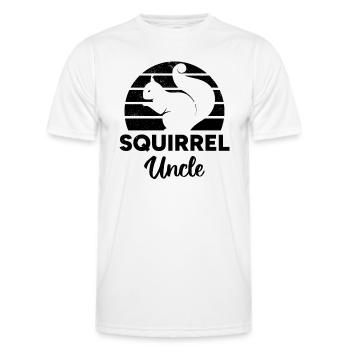 Squirrel Owner Squirrel Lover Squirrel Uncle - Men's Functional T-Shirt - white - Front - AI Model Male 178 dark (178cm)
