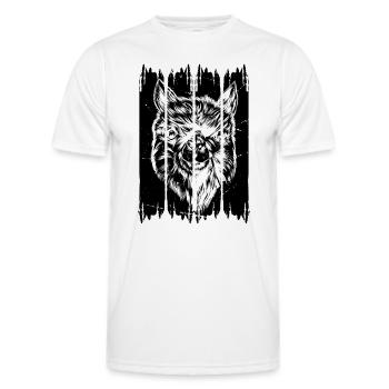 Alpaga Llama Tête Llama Farmer - Llamas Llama Alpa - T-shirt sport Homme - blanc - Devant - AI Model Male 178 dark (178cm)