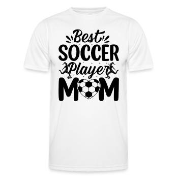 Soccer Lover Soccer Mama - Best Soccer Player Mom - Männer Funktions-T-Shirt - Weiß - Vorne - AI Model Male 178 dark (178cm)