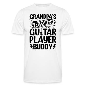 Newborn Guitar Player - Grandpa's Future Guitar Pl - Männer Funktions-T-Shirt - Weiß - Vorne - AI Model Male 178 dark (178cm)