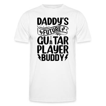 Newborn Guitar Player - Daddy's Future Guitar Play - Männer Funktions-T-Shirt - Weiß - Vorne - AI Model Male 178 dark (178cm)