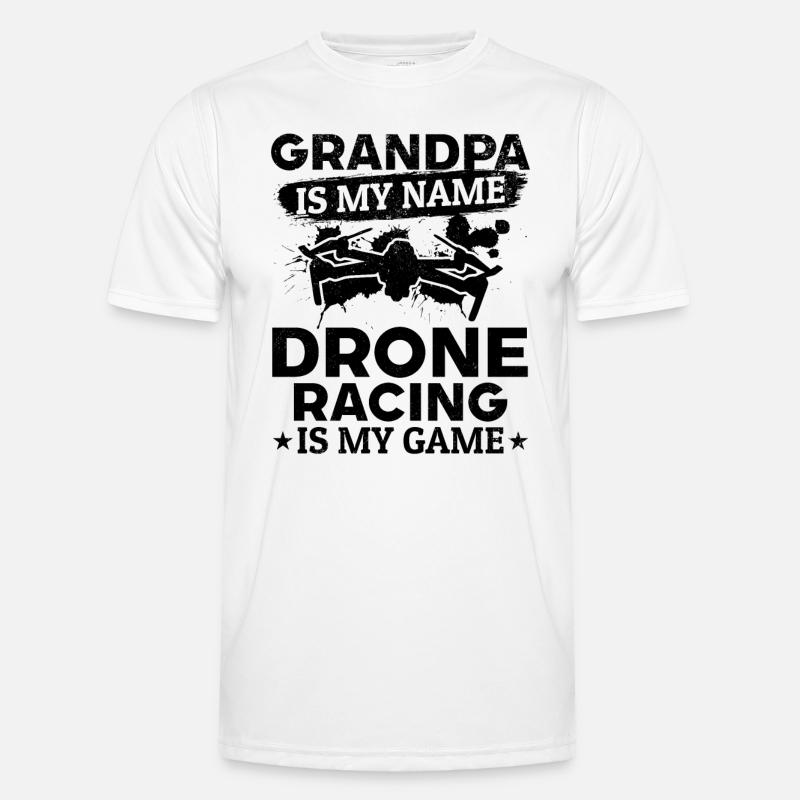 Grand-père est mon nom La course de drones est mon jeu - Drone T-shirt sport Homme