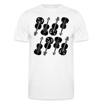 Double Bass Player Double Bassist - Double Bass In - Men's Functional T-Shirt - white - Front - AI Model Male 178 dark (178cm)