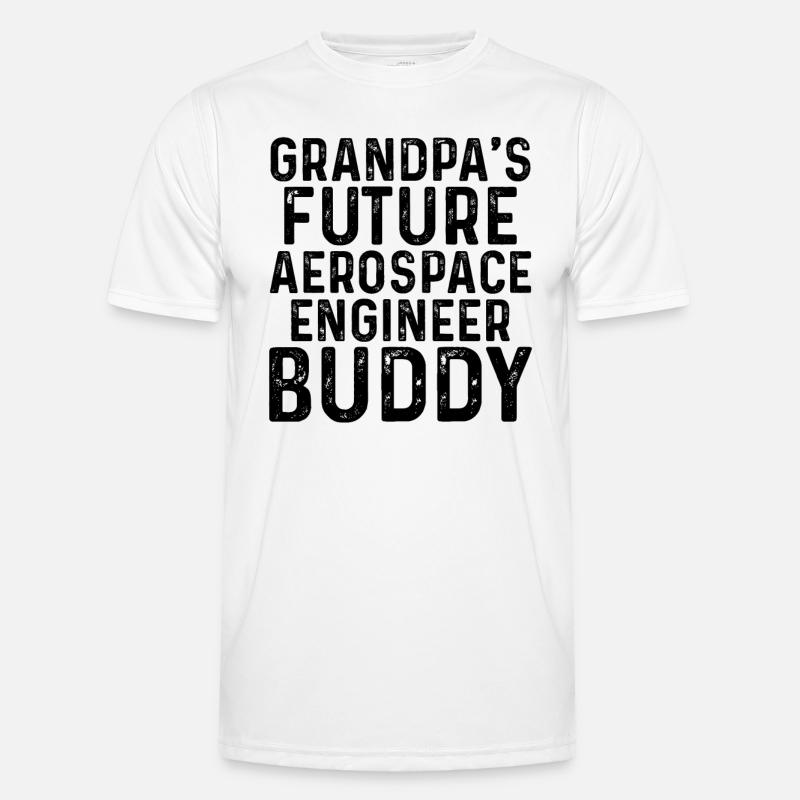 Grandpa's Future Aerospace Engineer Buddy Men's Functional T-Shirt