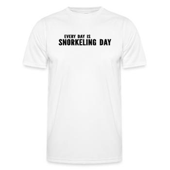 Snorkeling - Every Day Is Snorkeling Day - Snorkel - Men's Functional T-Shirt - white - Front - AI Model Male 178 dark (178cm)