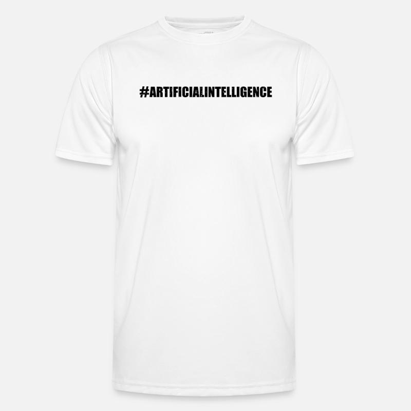 #Artificialintelligence - Machine Learning & AI In - Männer Funktions-T-Shirt - Weiß