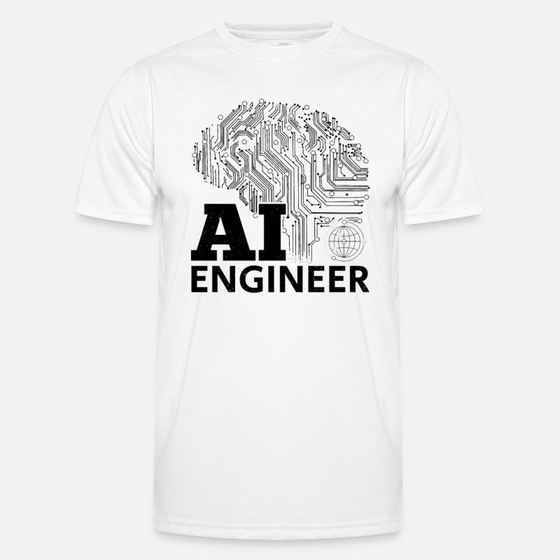 AI Engineer - Artificial Intelligence Engineer - Männer Funktions-T-Shirt - Weiß