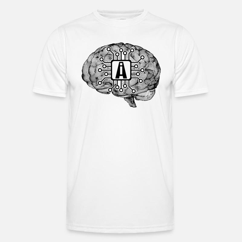 Ai Artificial Intelligence Brain - Men's Functional T-Shirt - white