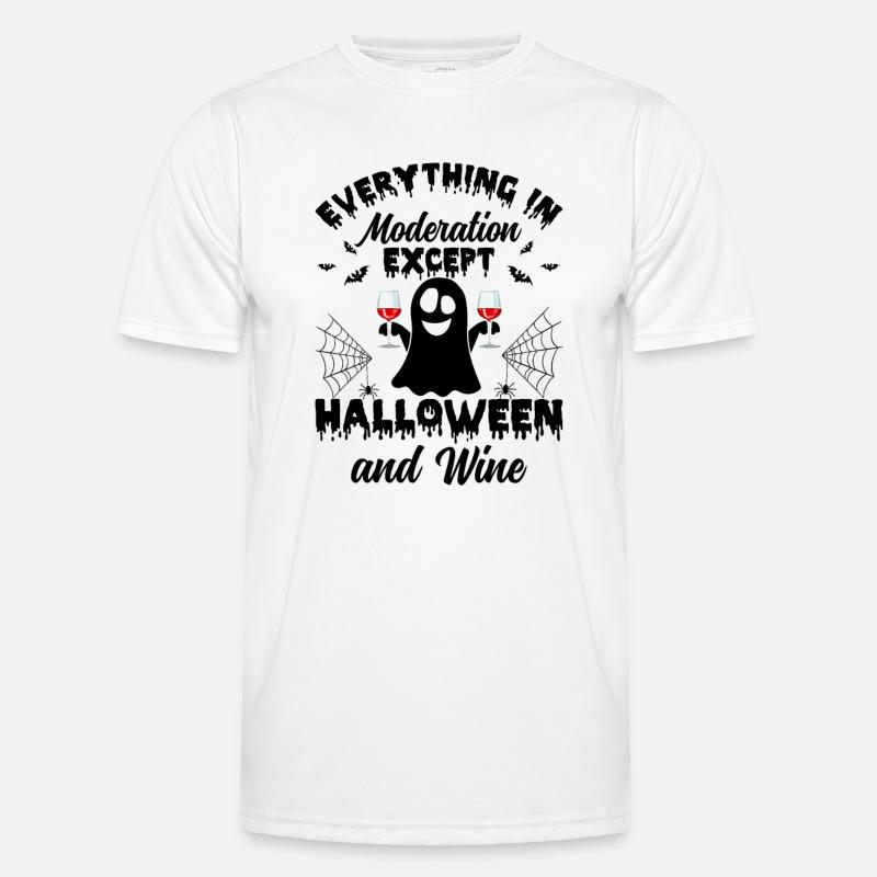 Everything In Moderation Except Halloween & Wine - Men's Functional T-Shirt