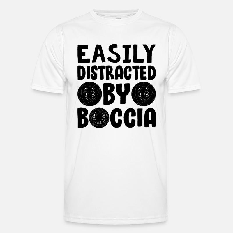 Easily Distracted By Boccia - Men's Functional T-Shirt - white