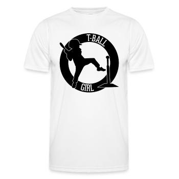 T-Ball Sister Teeball Sister - Männer Funktions-T-Shirt - Weiß - Vorne - AI Model Male 178 dark (178cm)
