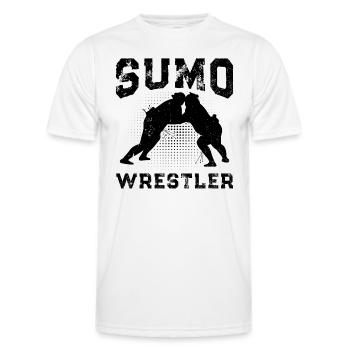 Sumo wrestler Sumo Wrestling Sumo Fighter - Men's Functional T-Shirt - white - Front - AI Model Male 178 dark (178cm)