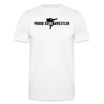 Fier lutteur de sumo - Lutteur de sumo Combattant de sumo - T-shirt sport Homme - blanc - Devant - AI Model Male 178 dark (178cm)