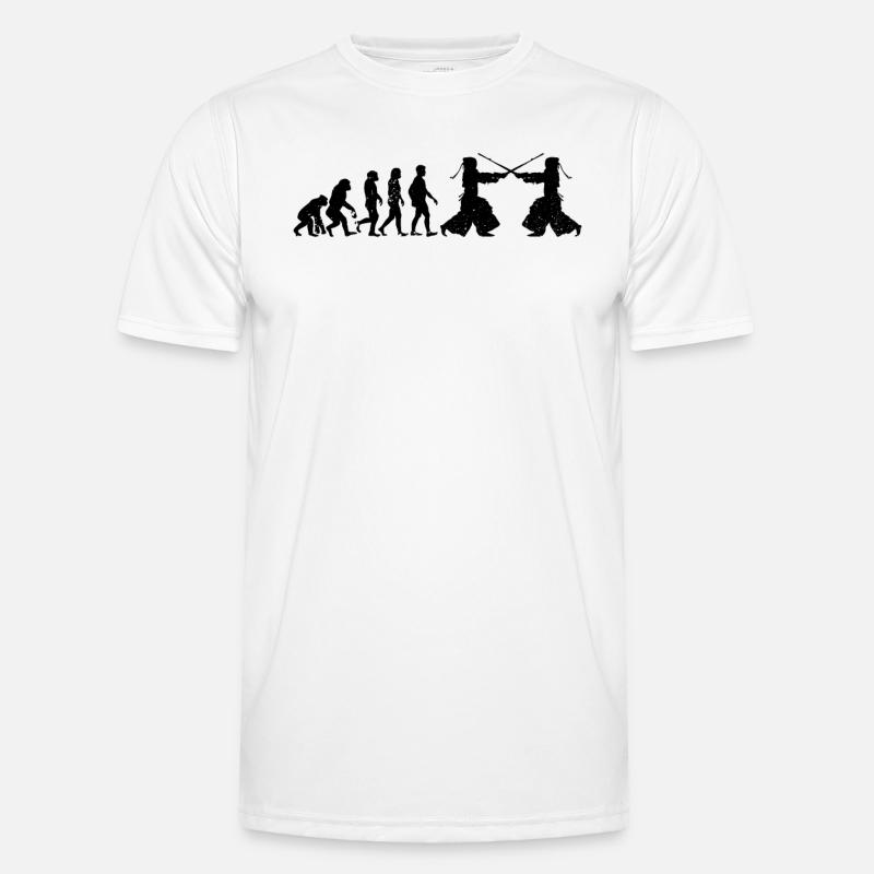 Kendo Evolution Kendo Fighter - Men's Functional T-Shirt - white