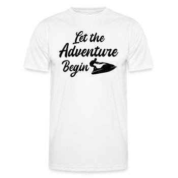Jet Ski Rider Jet Ski Adventure - Jet Ski Lover - T-shirt sport Homme - blanc - Devant - AI Model Male 178 dark (178cm)