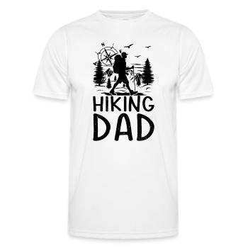 Hiking Dad Hiking Lover Mountain Hiking - Männer Funktions-T-Shirt - Weiß - Vorne - AI Model Male 178 dark (178cm)